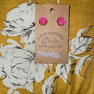 Druzzy Stud Earrings